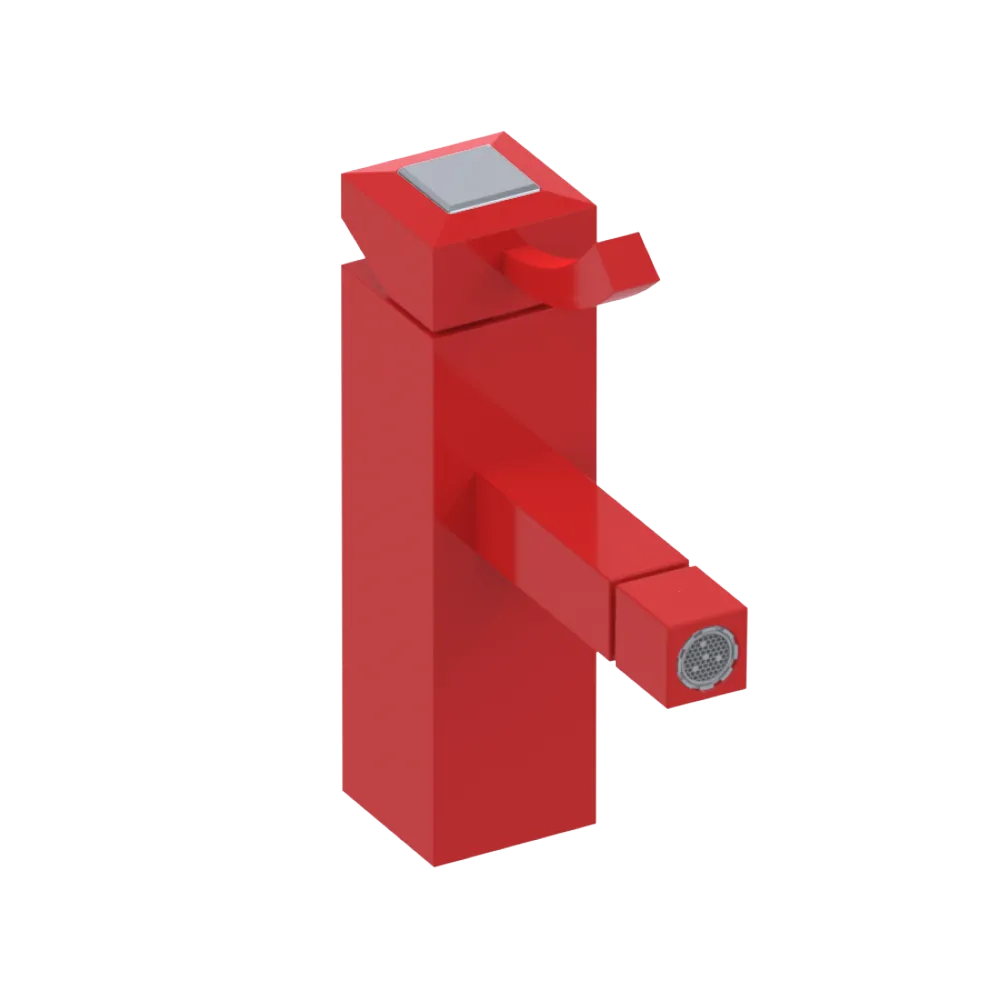 Rubinet Single Control Bidet Fitting (less drain) Red