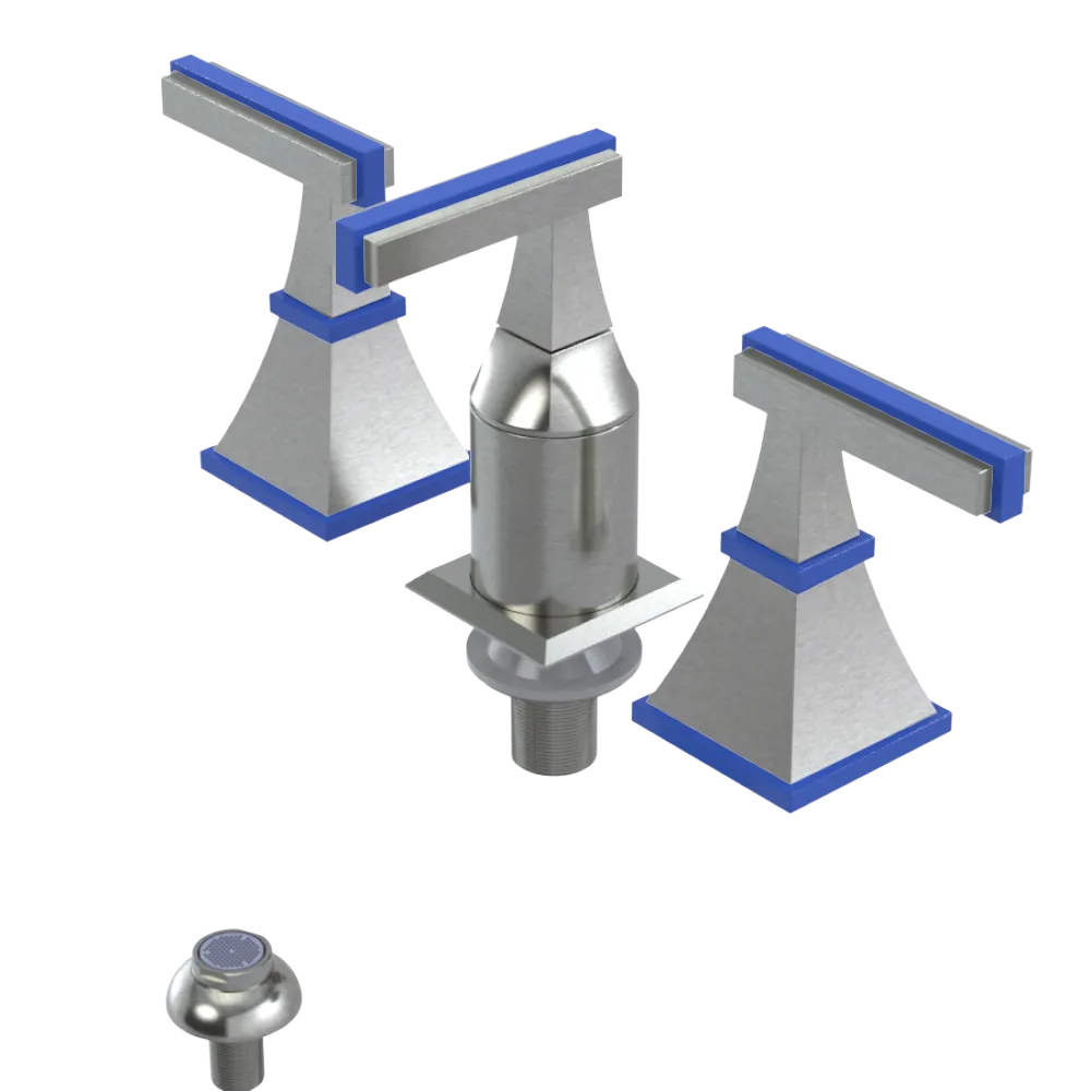 Rubinet Bidet Fitting with Spray, Diverter, and Vacum Breaker (Less Drain) Satin Nickel