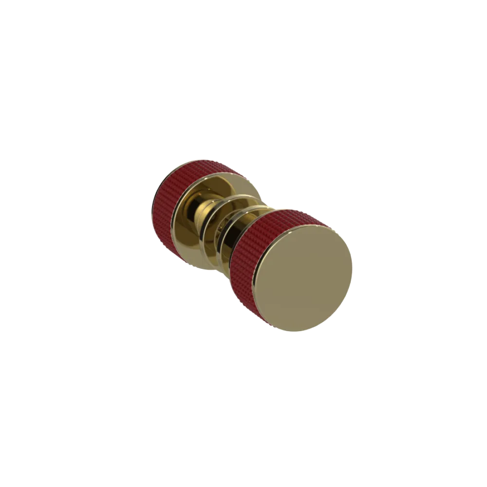 Rubinet Shower Door Knob (set) Natural Brass