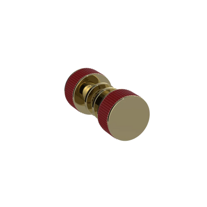 Rubinet Shower Door Knob (set) Natural Brass