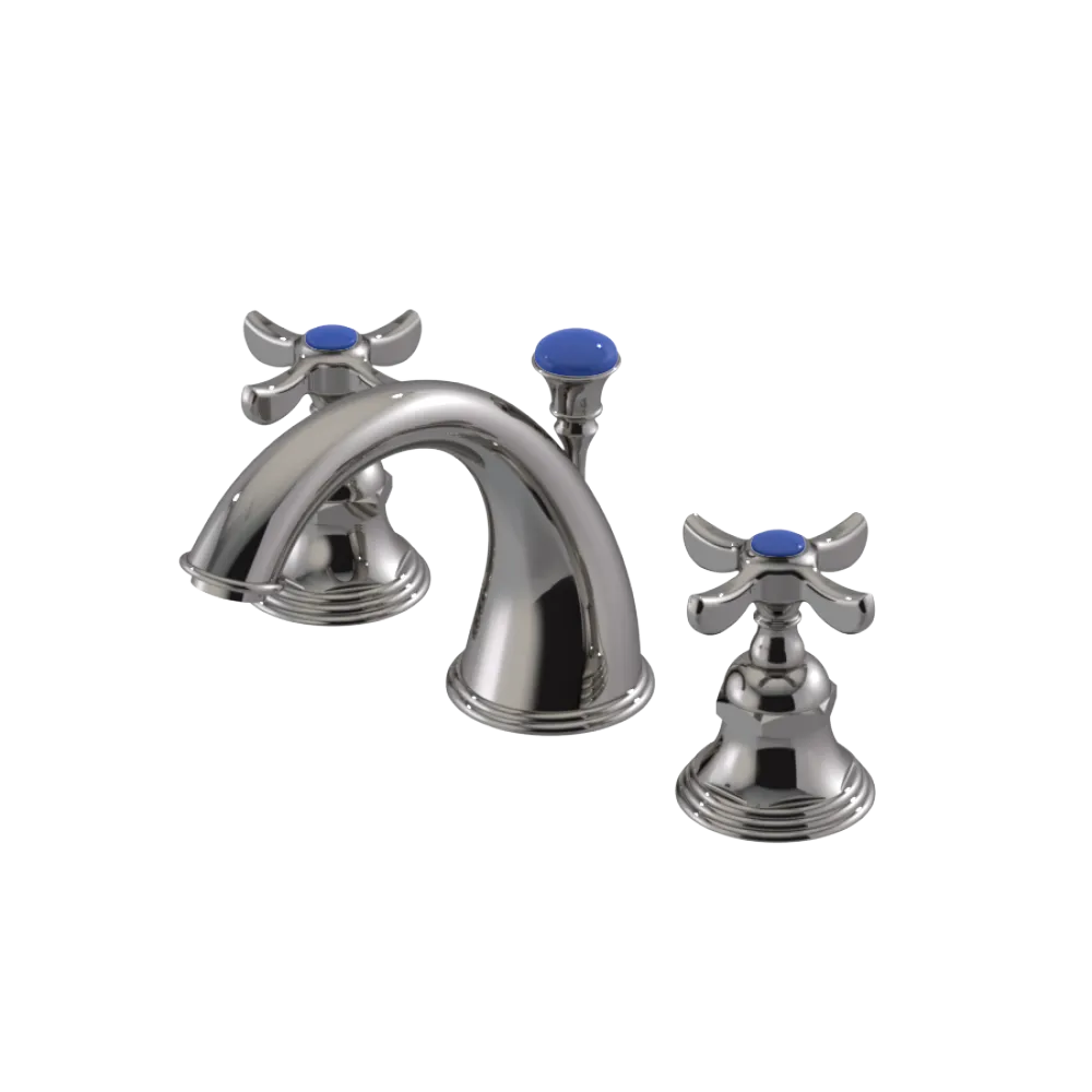 Rubinet Widespread Lav. Set. (less drain) Polished Nickel