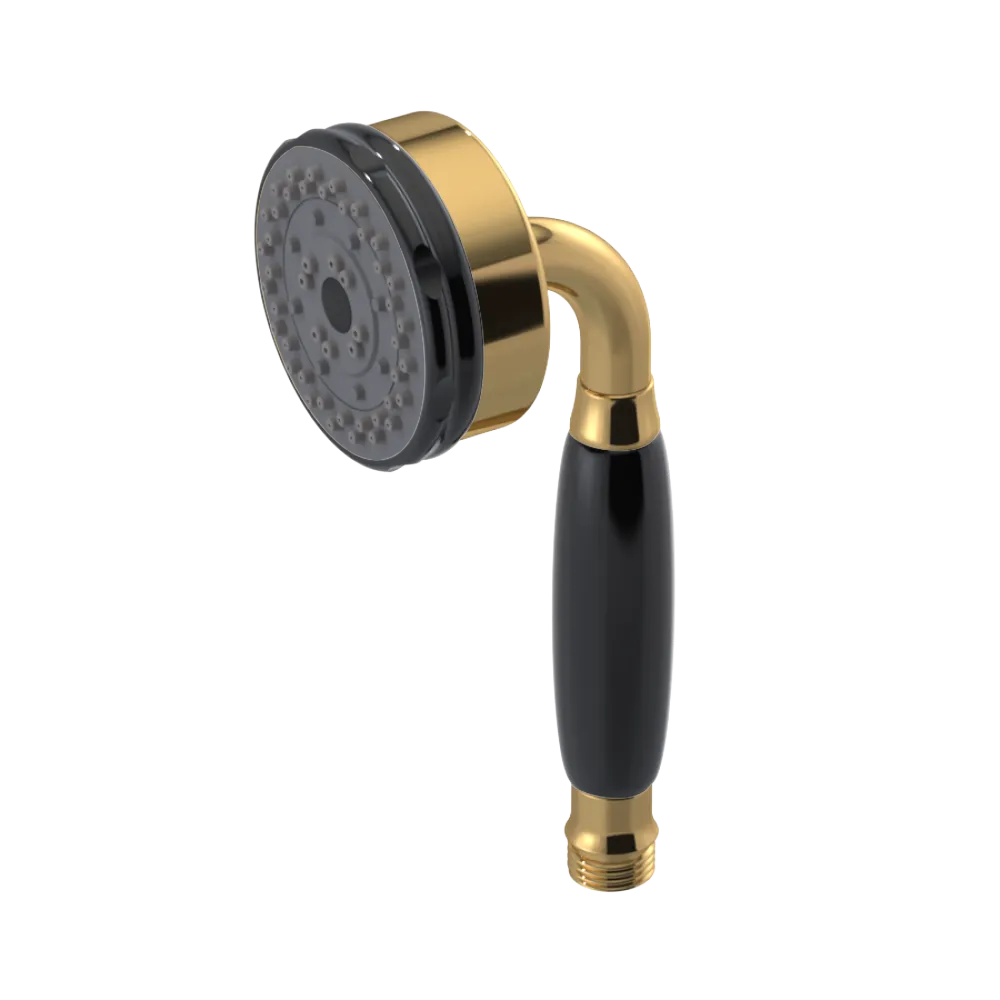 Rubinet 3 Function Hand Held Shower Only Gold