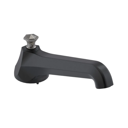 Rubinet Tub Filler Spout Deck Mount Matt Black