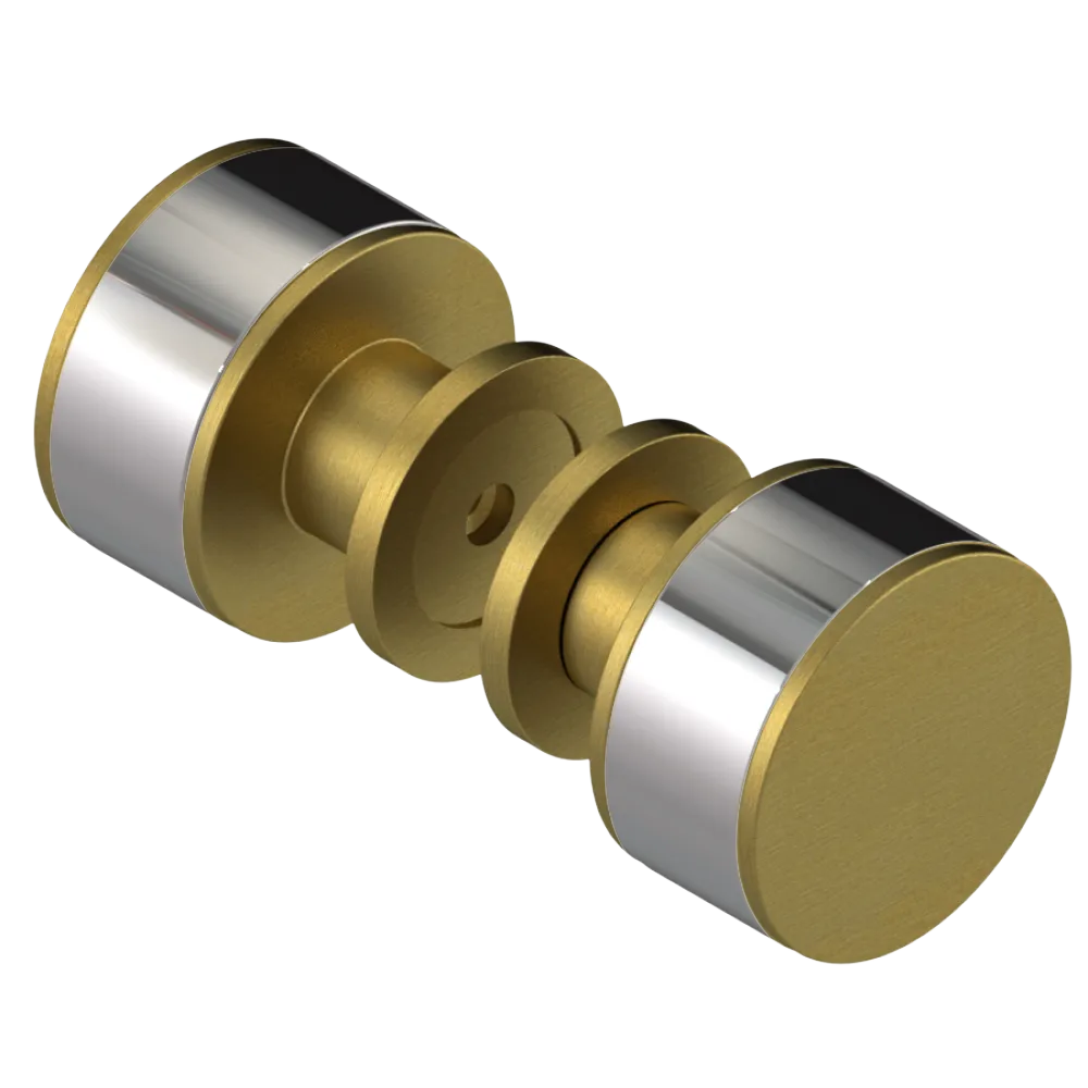 Rubinet Shower Door Knob (set) Antique Brass Matt