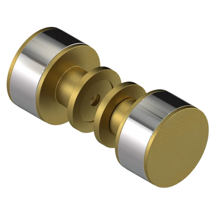Rubinet Shower Door Knob (set) Antique Brass Matt