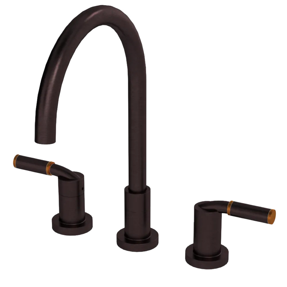 Rubinet Widespread Kitchen Set Oil Rubbed Bronze