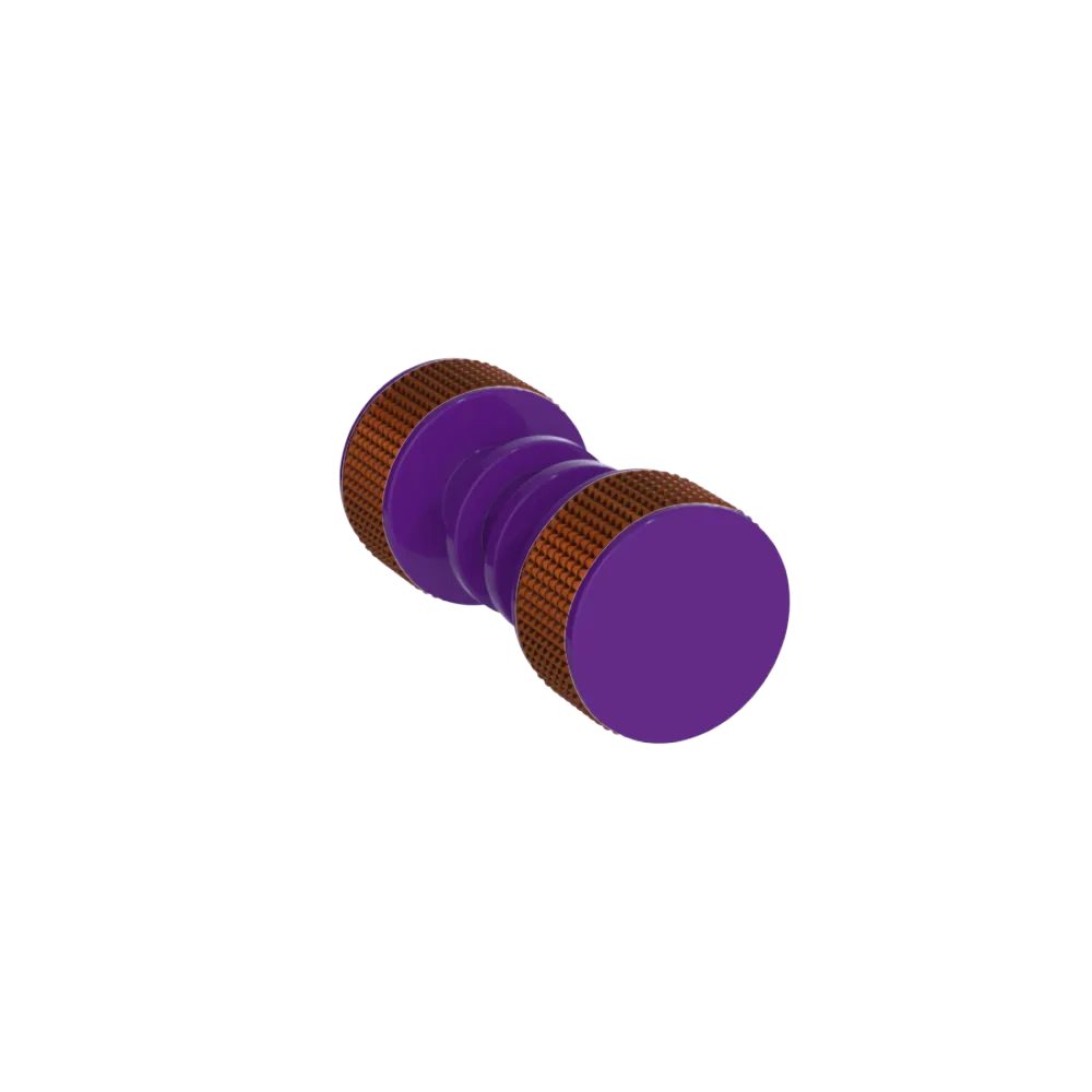 Rubinet Shower Door Knob (set) Purple Haze