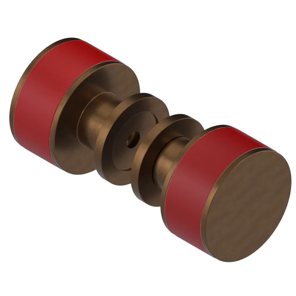 Rubinet Shower Door Knob (set) Tuscan Brass