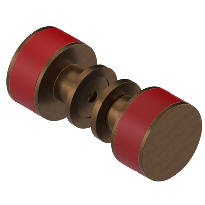 Rubinet Shower Door Knob (set) Tuscan Brass
