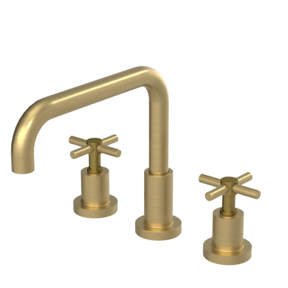 Rubinet Widespread Kitchen Set Satin Brass