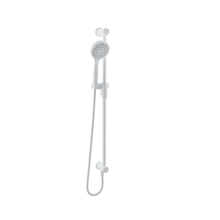Baril 3-spray sliding shower bar with built-in supply elbow
