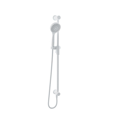 Baril 3-spray sliding shower bar with built-in supply elbow