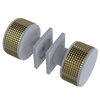 Rubinet Shower Door Knob (set) Matt White