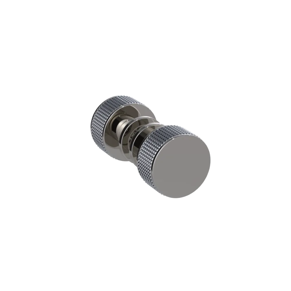 Rubinet Shower Door Knob (set) Polished Nickel