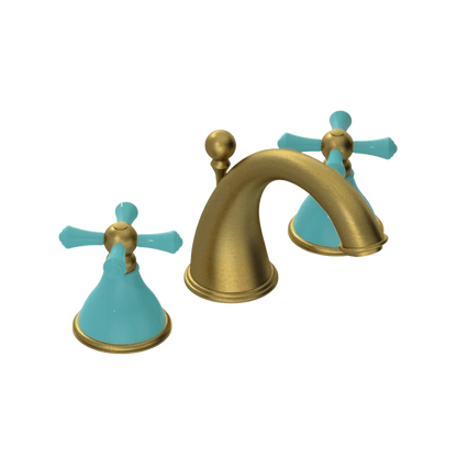 Rubinet Widespread Lav. Set. (less drain) Antique Brass Matt