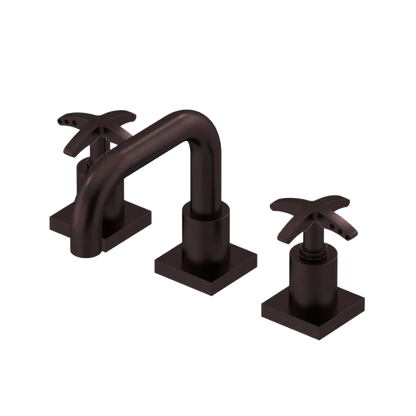 Rubinet Widespread Lav. Set. with Genesis spout (less drain) Oil Rubbed Bronze