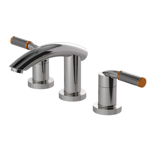 Rubinet Widespread Lav. Set. (less drain) Polished Nickel