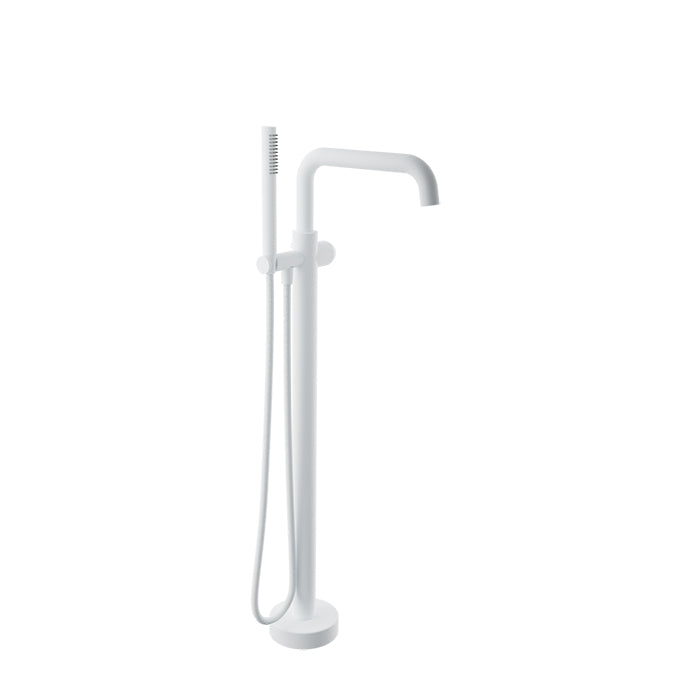 Baril Floor-mounted tub filler with hand shower (without handle)