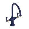 Rubinet Two Handle Single Hole Kitchen Set Midnight Blue