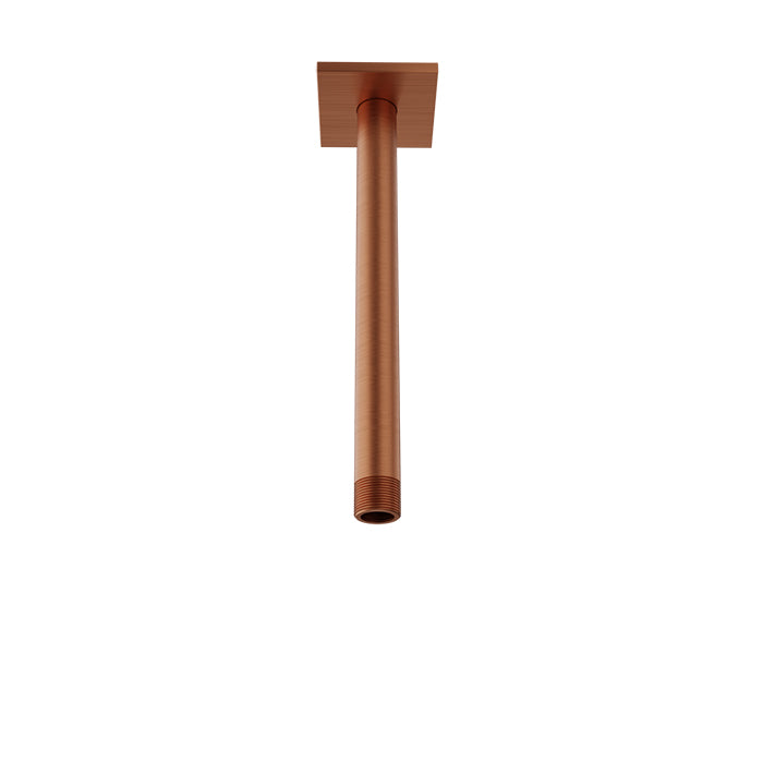 Baril 9" ceiling mounted shower arm, square flange