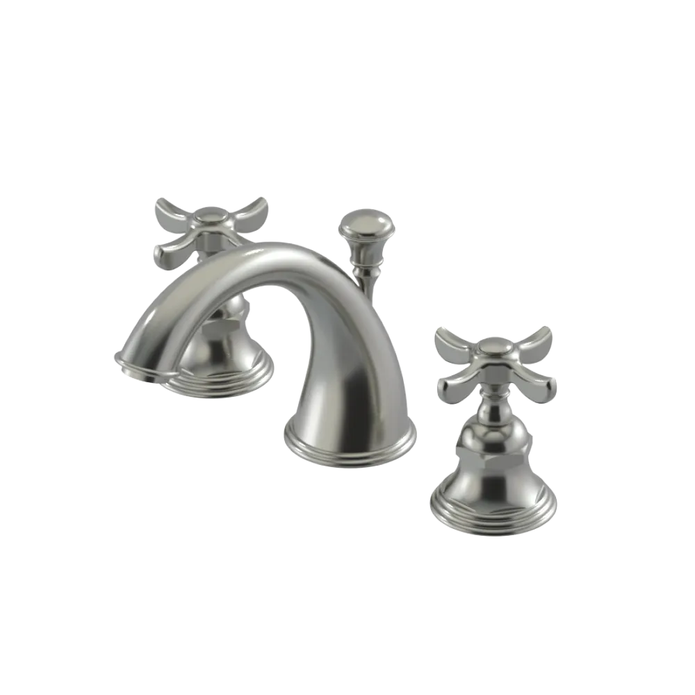 Rubinet Widespread Lav. Set. (less drain) Satin Nickel
