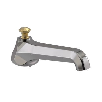 Rubinet Tub Filler Spout Deck Mount Polished Nickel