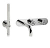 Cabano 3/4" thermostatic wall mount tub fller with hand shower - TRIM ONLY