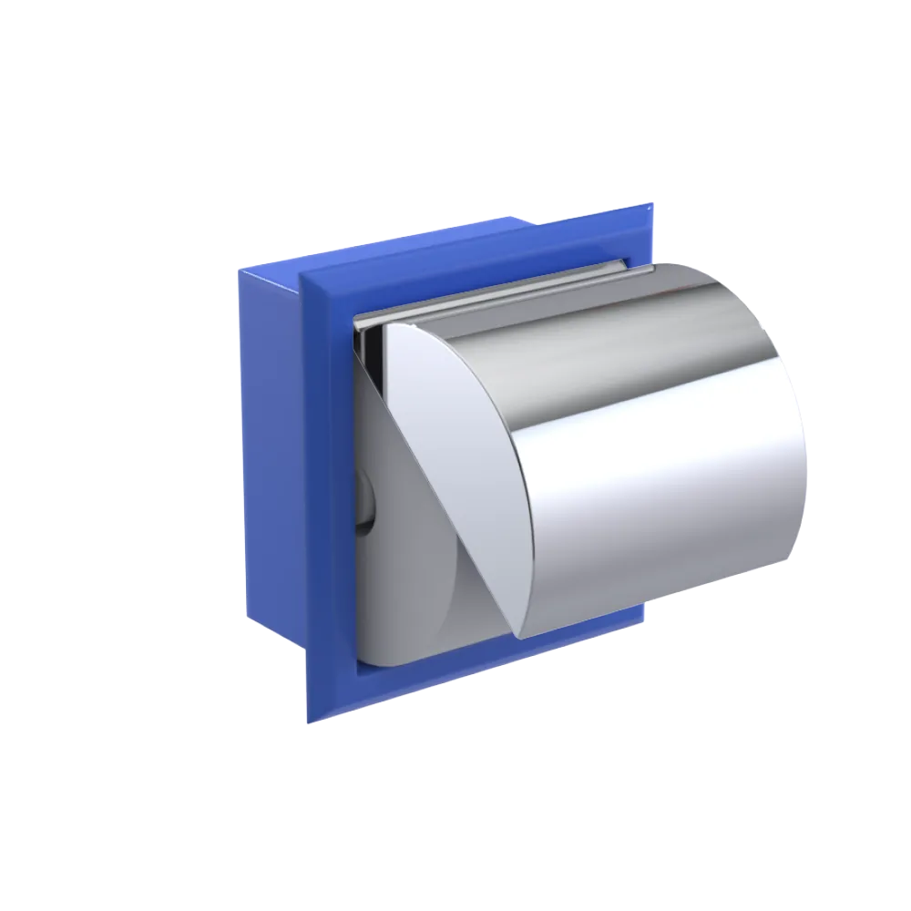 Rubinet RECESSED TOILET PAPER HOLDER Blu Jean