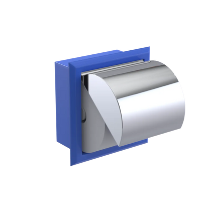 Rubinet RECESSED TOILET PAPER HOLDER Blu Jean