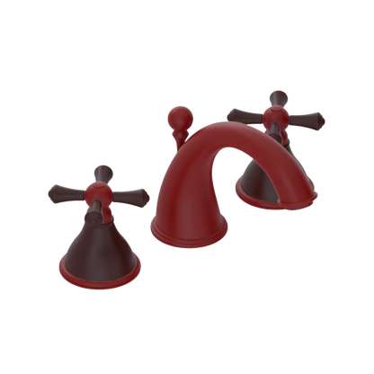 Rubinet Widespread Lav. Set. (less drain) Maroon