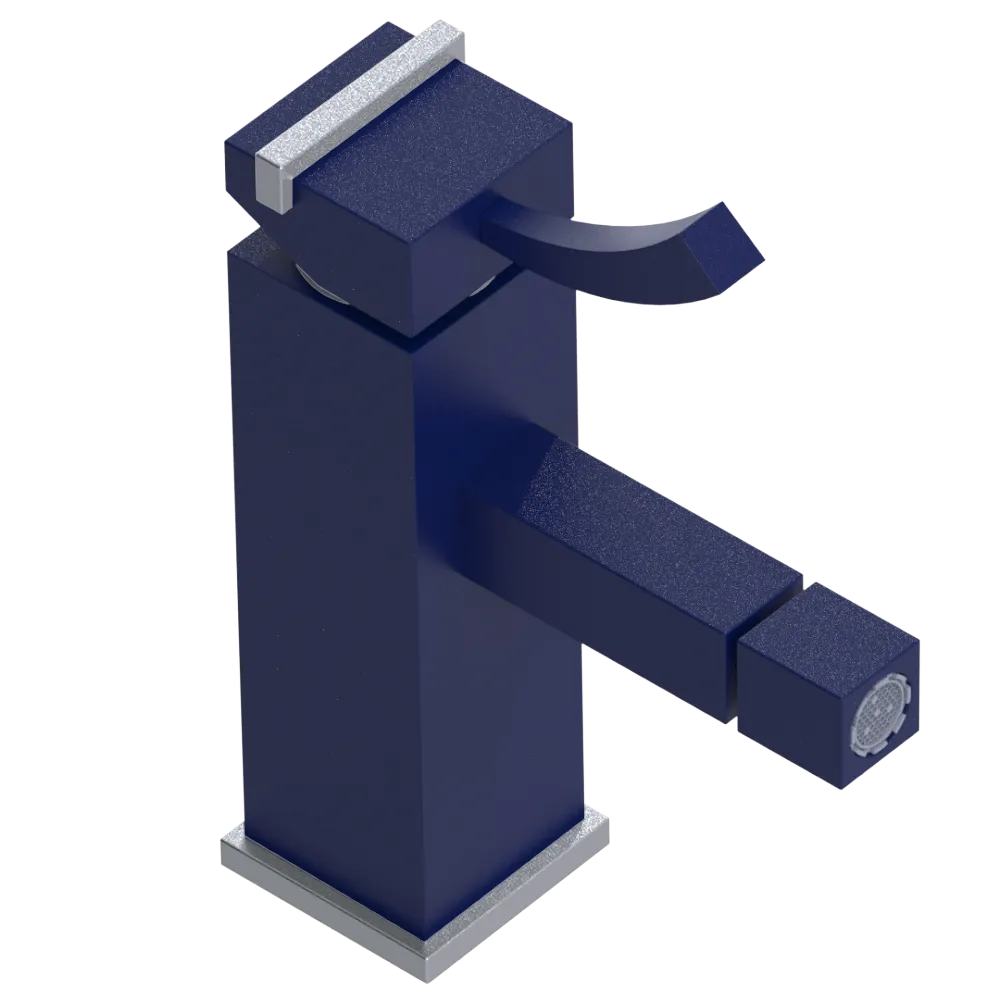 Rubinet Single Control Bidet Fitting (less drain) Midnight Blue