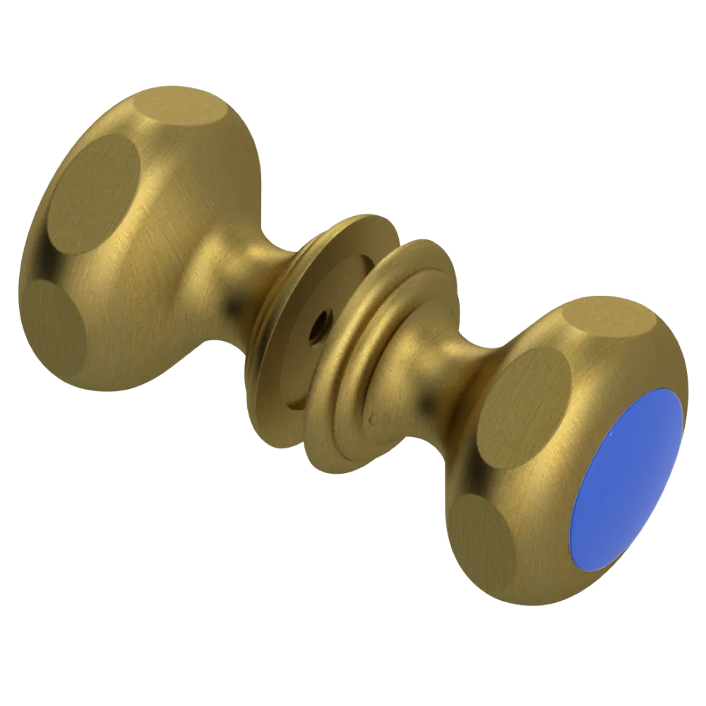 Rubinet Shower Door Knob (set) Antique Brass Matt