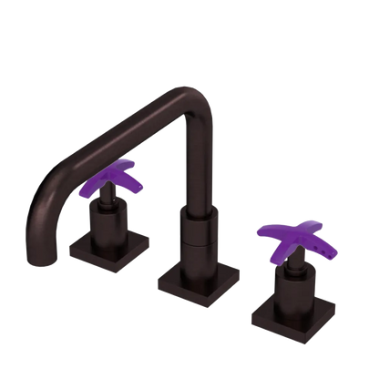 Rubinet Widespread Kitchen Set with Genesis Spout Oil Rubbed Bronze