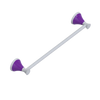 Rubinet Towel Bar 18" Matt White