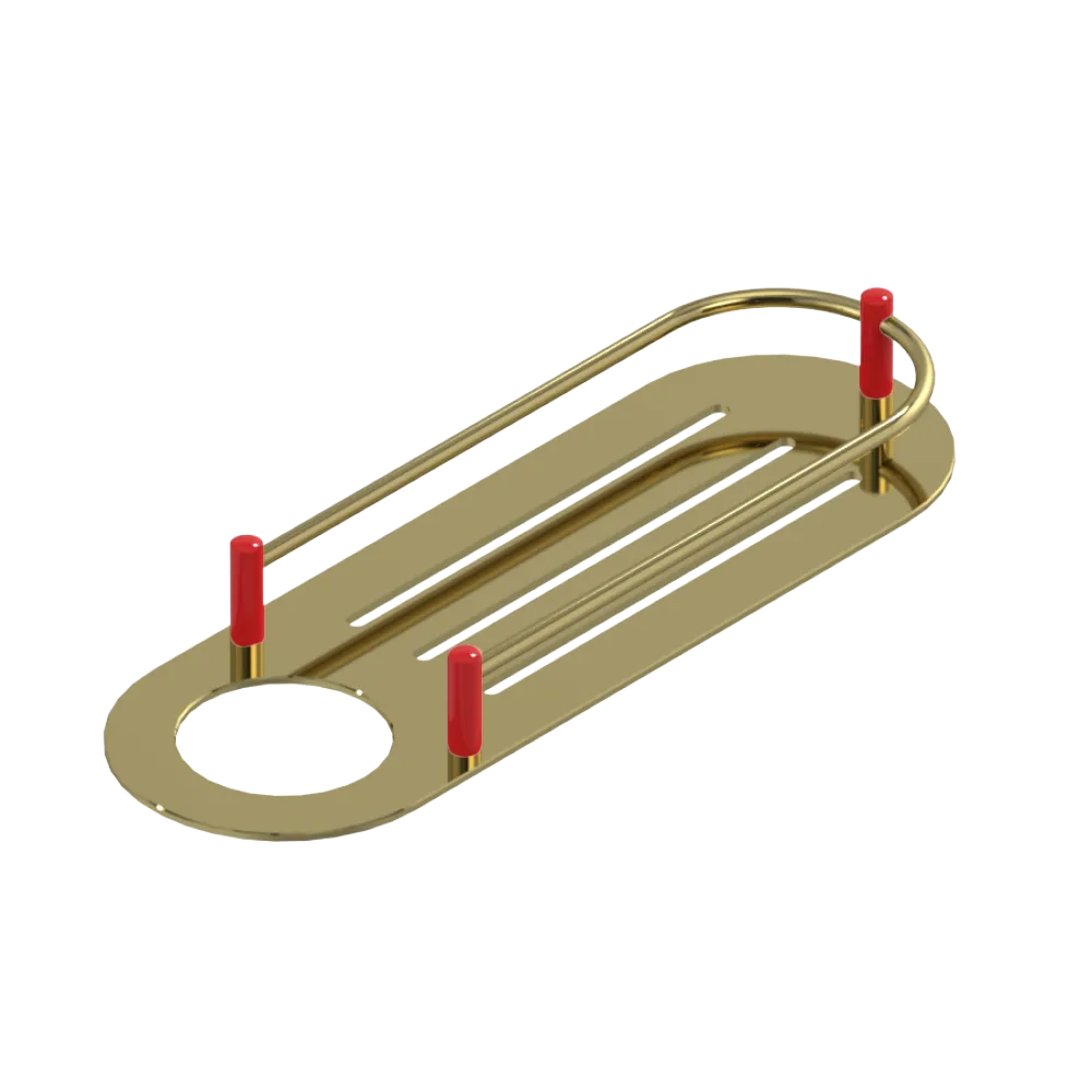 Rubinet Shelf Only Bright Brass