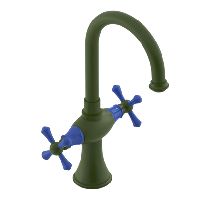Rubinet Single Hole Dual Handle Lav. Set. (less drain) Green Envy