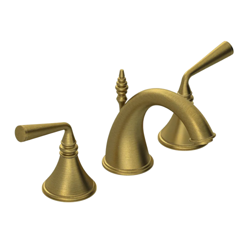 Rubinet Widespread Lav. Set. (less drain) Antique Brass Matt