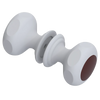 Rubinet Shower Door Knob (set) Matt White