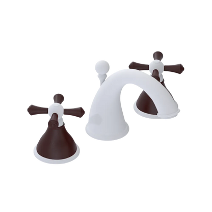 Rubinet Widespread Lav. Set. (less drain) Matt White