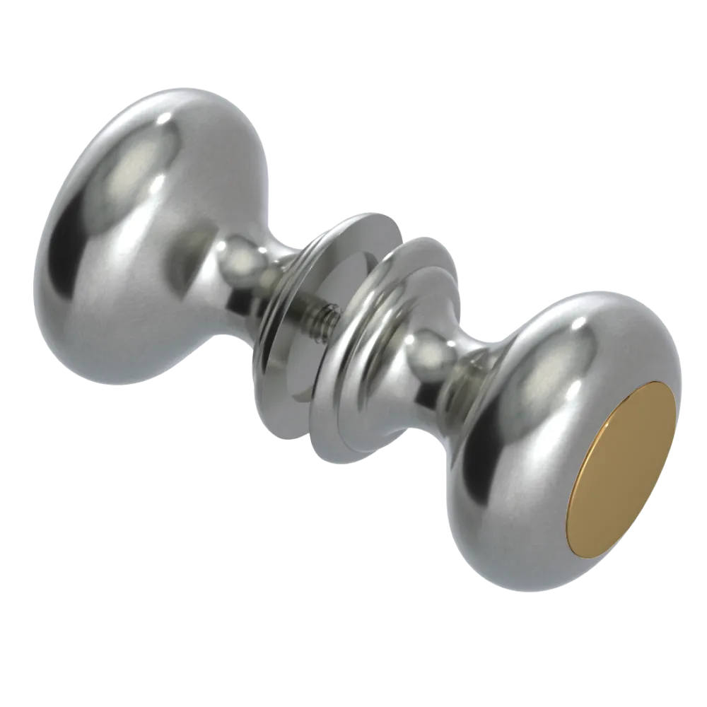 Rubinet Shower Door Knob (set) Satin Nickel