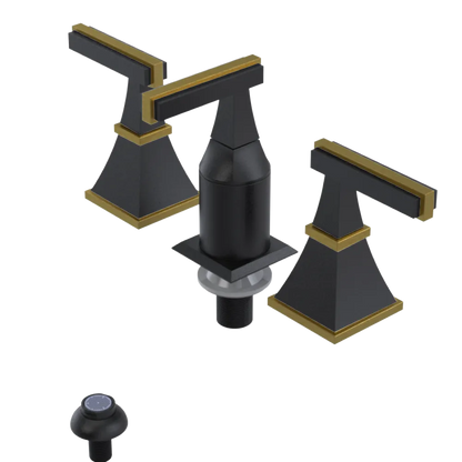 Rubinet Bidet Fitting with Spray, Diverter, and Vacum Breaker (Less Drain) Matt Black