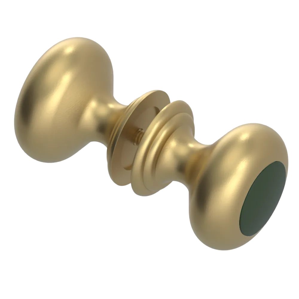 Rubinet Shower Door Knob (set) Satin Brass