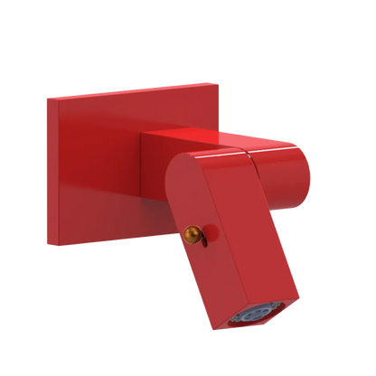 Rubinet Wall Mount Bidet & Foot Rinse with Dual Function Spray Red