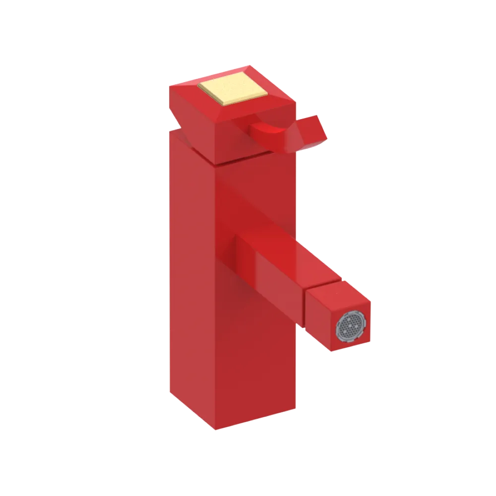 Rubinet Single Control Bidet Fitting (less drain) Red