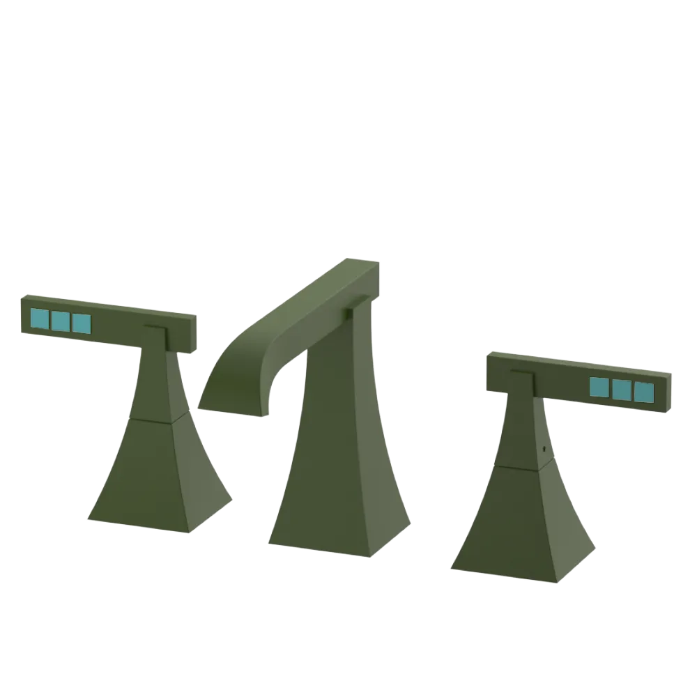 Rubinet Widespread Lav. Set. (less drain) Green Envy