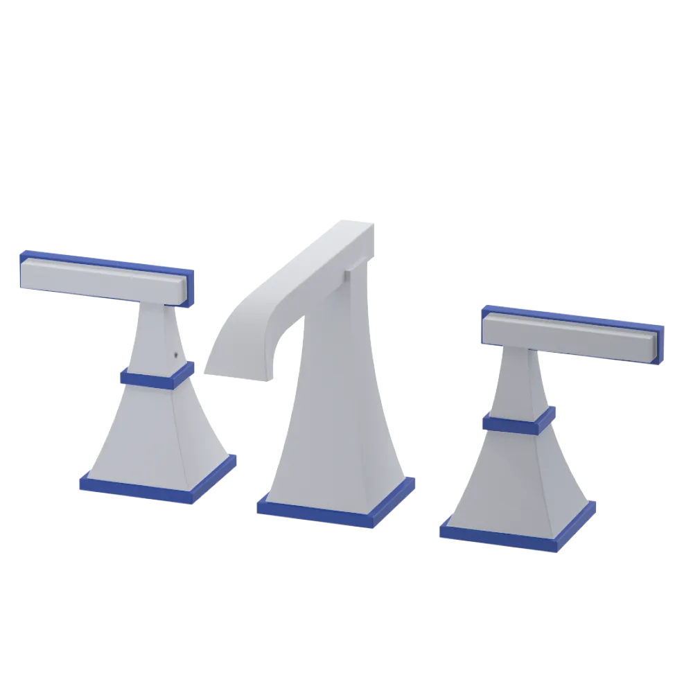 Rubinet Widespread Lav. Set. (less drain) Matt White