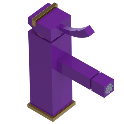 Rubinet Single Control Bidet Fitting (less drain) Purple Haze