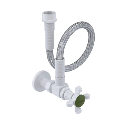 Rubinet Exposed Supply Kit (classic) White