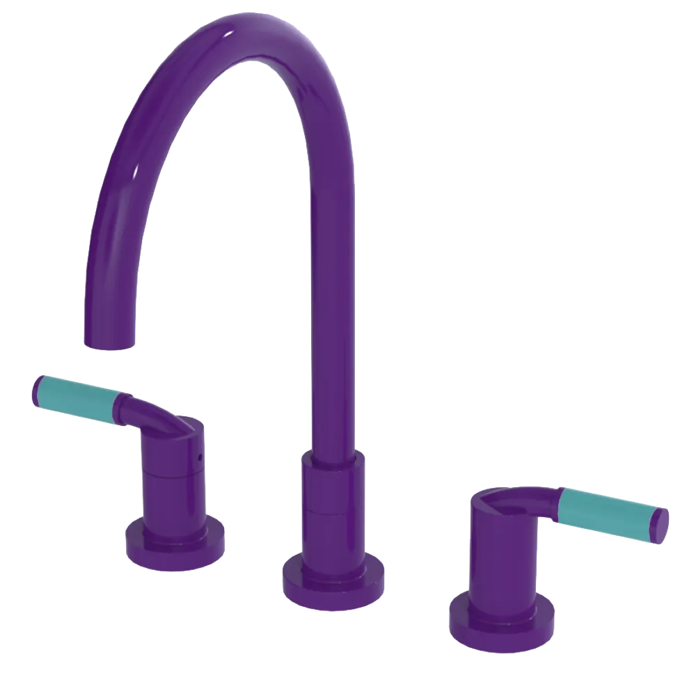 Rubinet Widespread Kitchen Set Purple Haze