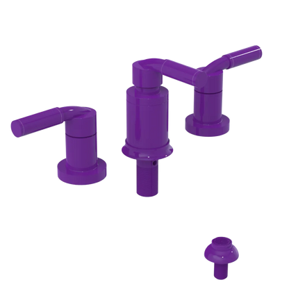 Rubinet Bidet Fitting with Spray, Diverter, and Vacuum Breaker (less drain) Purple Haze